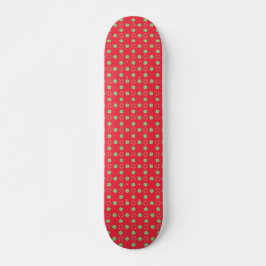Jul Holiday Charm Mönster 03 - Mini Skateboard Bräda 18,5 Cm
