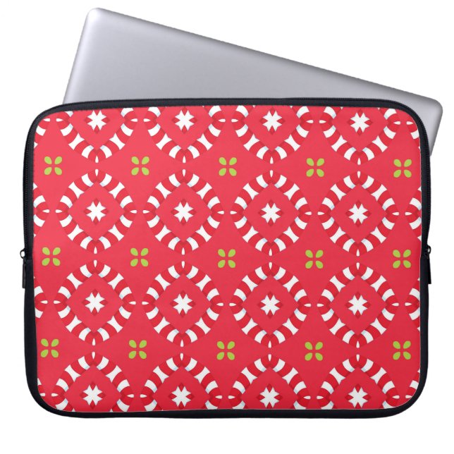 Jul Holiday Charm Mönster 04 -  Laptop Fodral (Framsidan)