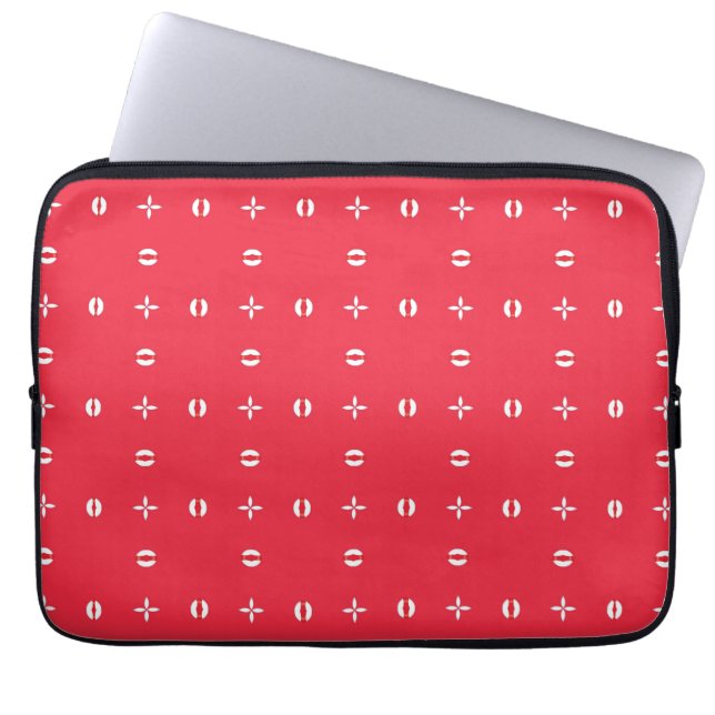 Jul Holiday Charm Mönster 09 -  Laptop Fodral (Framsidan)