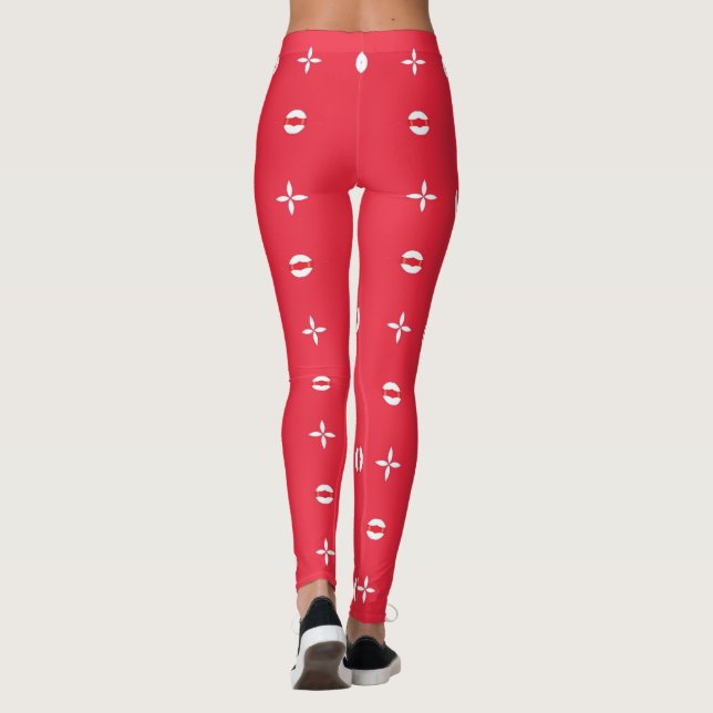 Jul Holiday Charm Mönster 09 -  Leggings (Baksida)