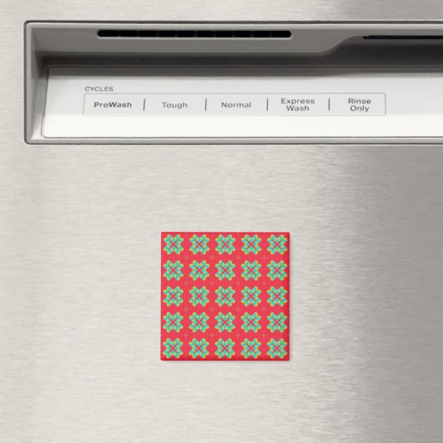 Jul Holiday Charm Mönster -   Magnet (In Situ (Dishwasher))