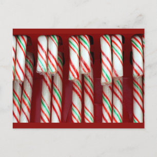 Jul Holiday festiva Kandestänger Helg Vykort