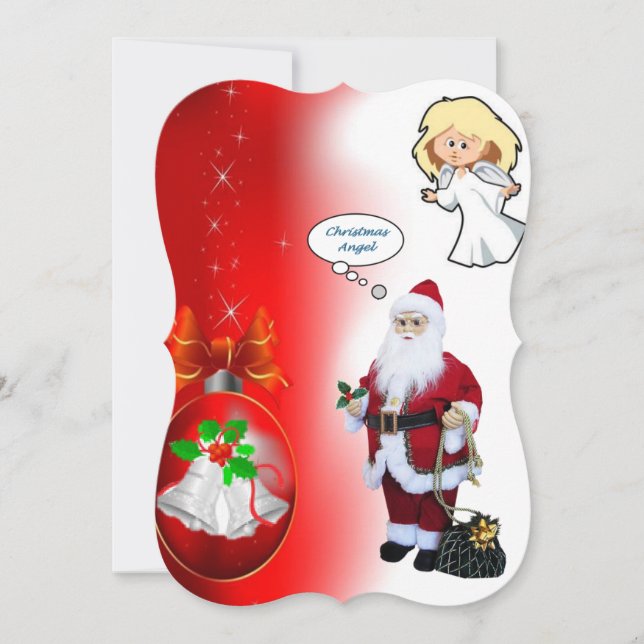Jul Holiday Flat Julkort, Tomte Kort (Framsida)