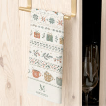 Jul Holiday Mönster Monogram