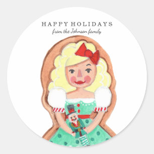 Jul Holiday Nutcracker Clara   Klistermärke