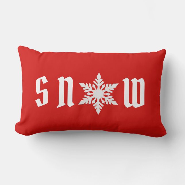 Jul Holiday Snöflinga Kudde (Framsida)