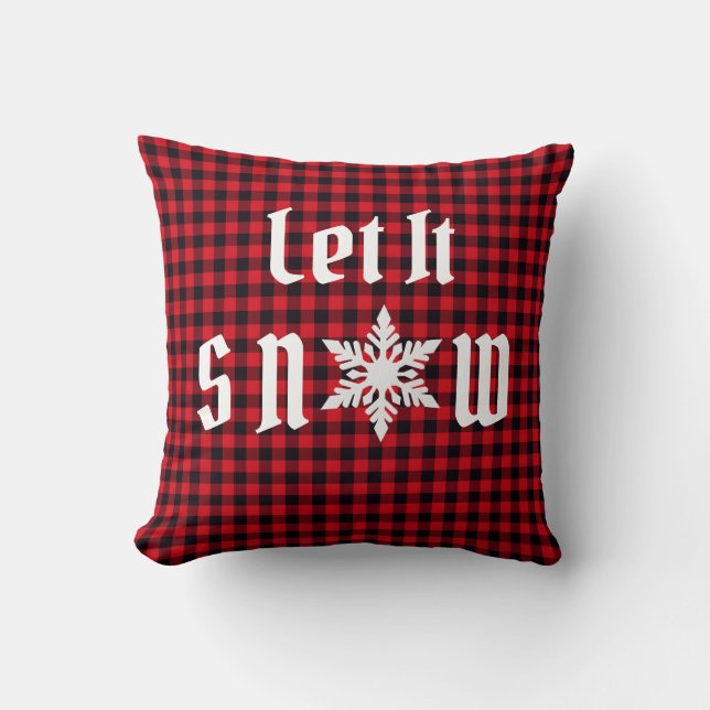 Jul Holiday Snöflinga Kudde (Framsida)