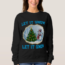 Jul Holiday Snömannen Låt Det Snöa Sweatshirt