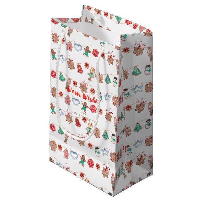 Jul Holiday Söta Kakor | Presentpåse (Framsidan Vinklad)