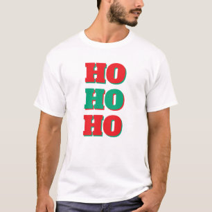 Jul Holiday Stor Text Herr Ho Ho Ho T Shirt