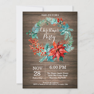 Jul Holidayfest Inbjudan Blommig Krans