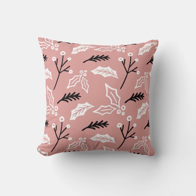 jul Hollies Dekorativ kudde (Framsida)