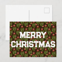 Jul Hollies - vykort för Helgdag