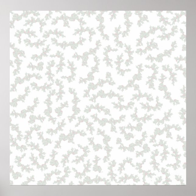 Jul Holly-bakgrund - Lykta Poster (Framsidan)