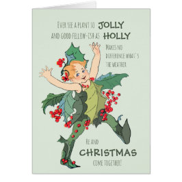Jul Holly-barnet Elizabeth Gordon CC0529-kort Hälsningskort