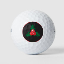Jul Holly & Berries Golf Bollar