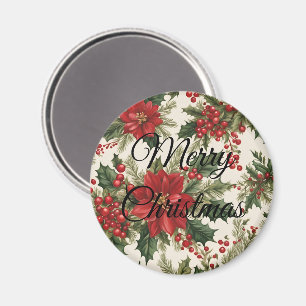 Jul Holly & Berries Magnet