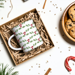 jul Holly Berries Mugg