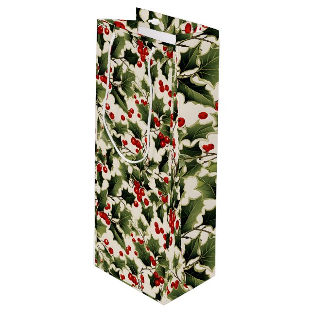 Jul Holly Berries på Light (Framsidan Vinklad)