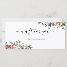 Jul Holly Berry & Blommigt Gift Certificate