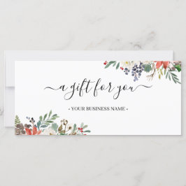 Jul Holly Berry & Blommigt Gift Certificate