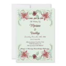 jul Holly Berry Botanical Greenery Evergreen