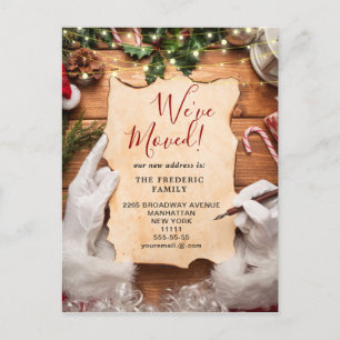 jul Holly Berry Rustic Bark Vi har flyttat Meddelande Vykort