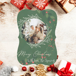 Jul Holly Botanical Greenery Photo Navy