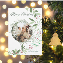Jul Holly Botanical Greenery Photo Navy