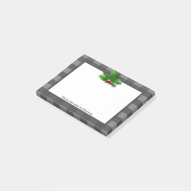 Jul Holly Buffalo Play Personlig Post-it Block (Vinklad)