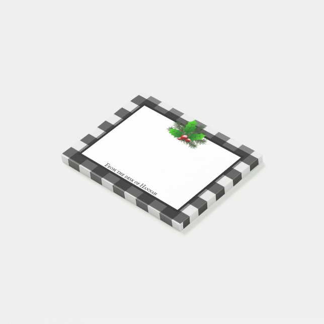 Jul Holly Buffalo Play Personlig Post-it Block (Vinklad)