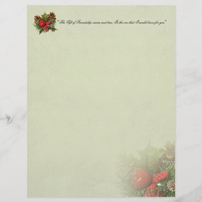 Jul Holly Centerbit Stationery (Framsida)