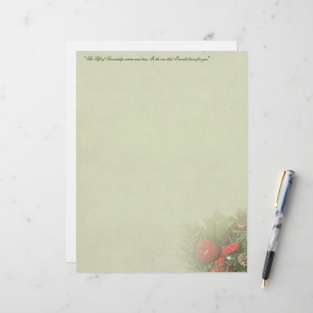 Jul Holly Centerbit Stationery (Fram/Back In Situ)