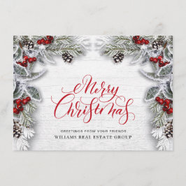 Jul Holly Corporate Julhälsningar Card Julkort
