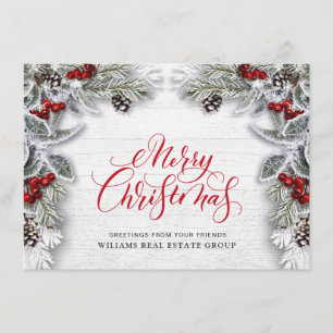 Jul Holly Corporate Julhälsningar Card Julkort