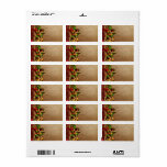 Jul Holly Decor to/from Gift-etiketter Adressetikett<br><div class="desc">Jul Holly-Dekoration med Till/från-text och Linjer</div>