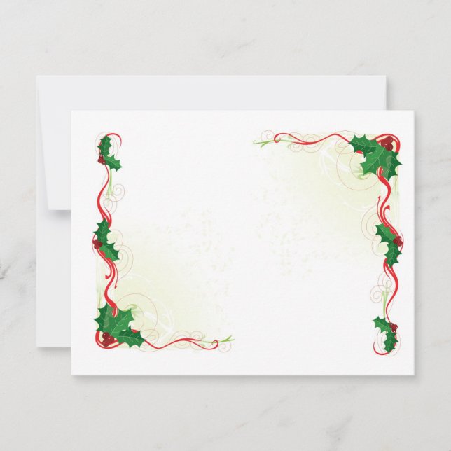 jul Holly Gräns Julkort (Framsida)