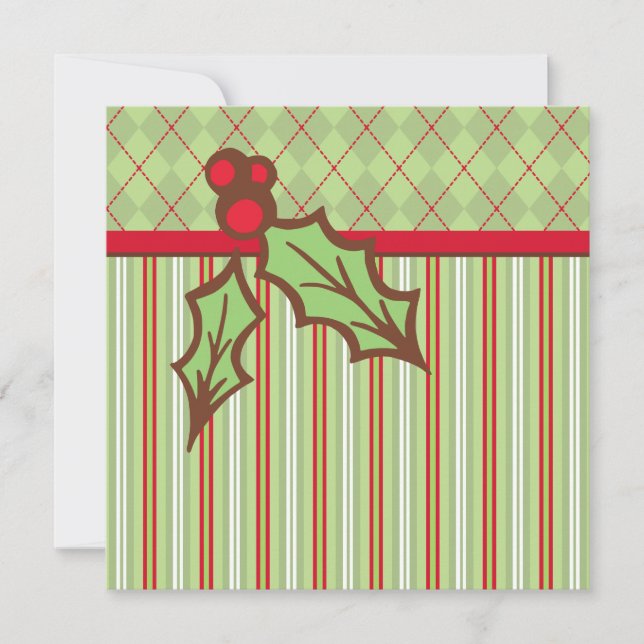 Jul Holly-inbjudningar Inbjudningar (Framsida)