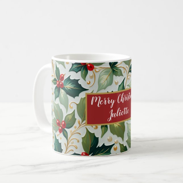 jul Holly Kaffemugg (Framsida vänster)