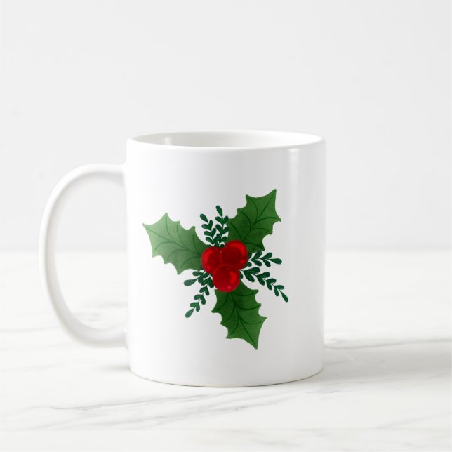 jul Holly Kaffemugg (Vänster)