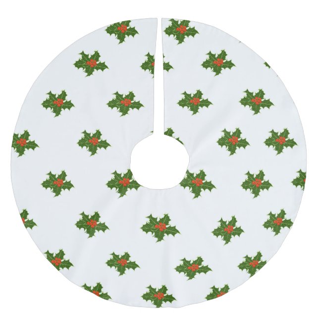 jul Holly Mönster Julgransmatta Borstad Polyester (Framsidan)