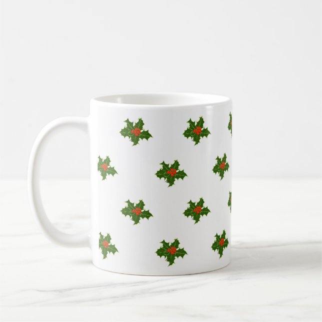 jul Holly Mönster Kaffemugg (Vänster)
