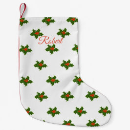 jul Holly Mönster Liten Julstrumpa