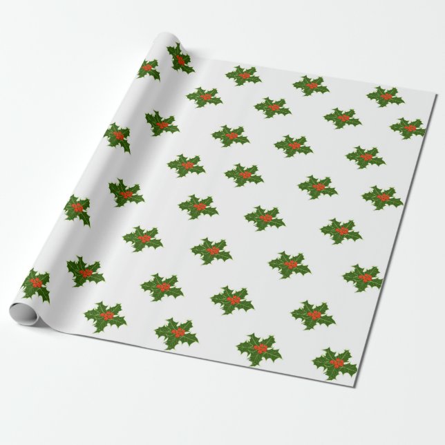 jul Holly Mönster Presentpapper (Utrullad)