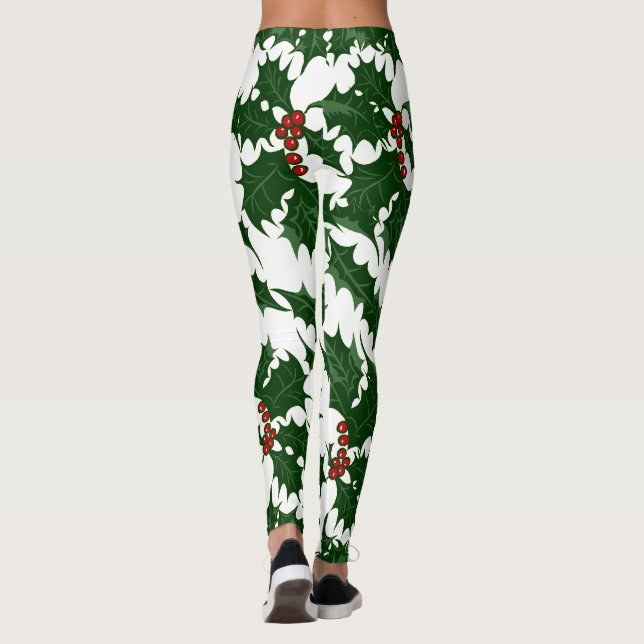 Jul Holly och Berries Leggings (Baksida)
