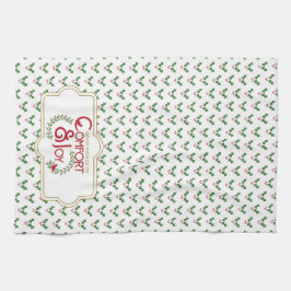 Jul Holly och Berries Mönster Kitchen Towels Kökshandduk