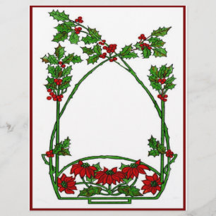 Jul Holly och Pointsettia Reklamblad