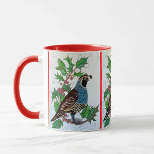 jul Holly Quail Mugg