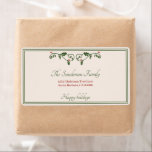 Jul Holly Red Berries returadress Helgdag Fraktsedel<br><div class="desc">Med den här designen får du ett bra grepp på hela helgdag paket. Lägg till din familj namn och adress till den förtryckta returadressetiketten. Du kan ändra Julhälsningar,  som för närvarande säger Glad helg. En ren dekorativ snurra med löv och röda bär överst på denna söt-retro-märkning.</div>