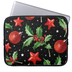 jul Holly Snö Stars Seamless Laptop Fodral